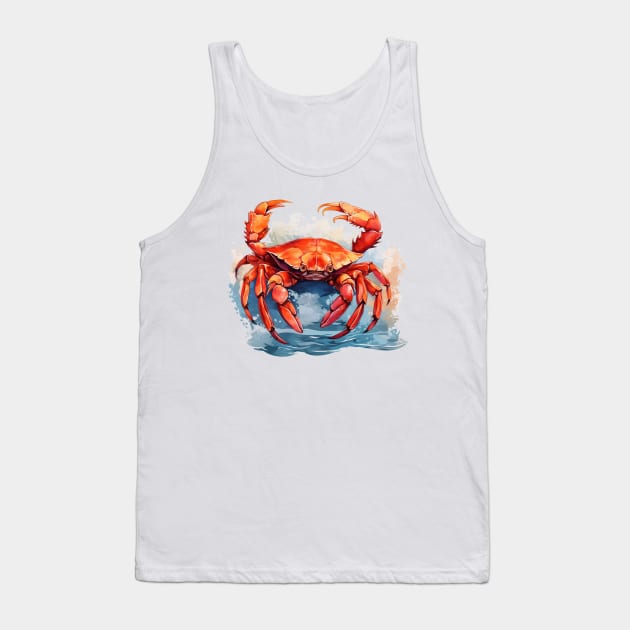 Red Crab Tank Top by zooleisurelife